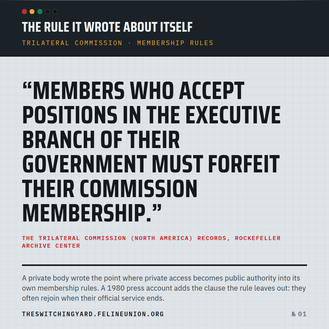 Share card 01: The rule it wrote about itself.