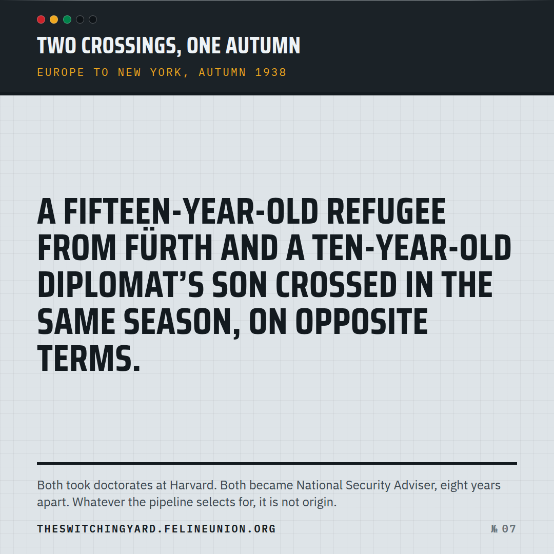 Share card 07: Two crossings, one autumn.