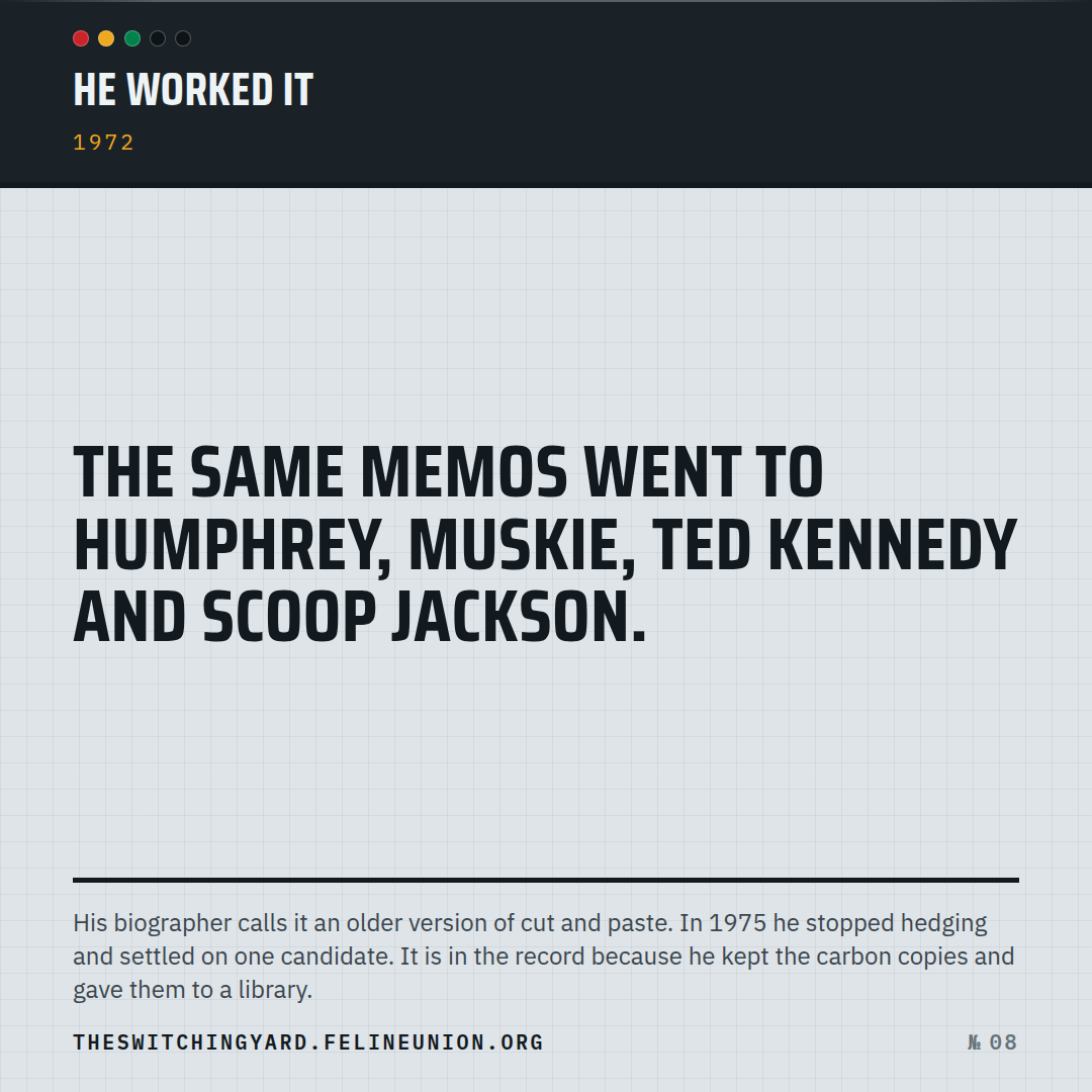 Share card 08: He worked it.